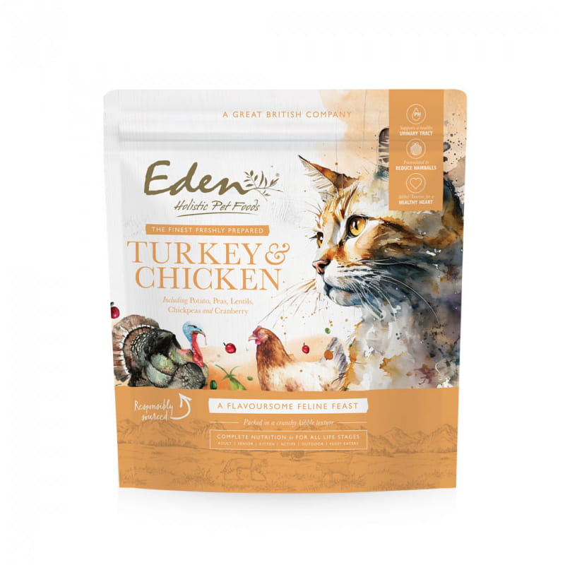 Eden kot Indyk i Kurczak 1,5kg - sucha karma dla kotów