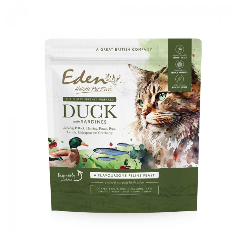 Eden kot Kaczka i Sardynka 1,5kg - sucha karma dla kotów