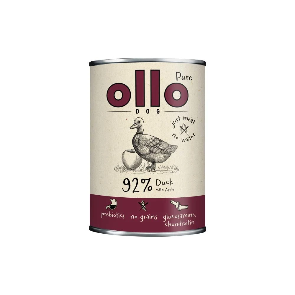 Ollo Pure Kaczka i Jabłko puszka 400g/850g
