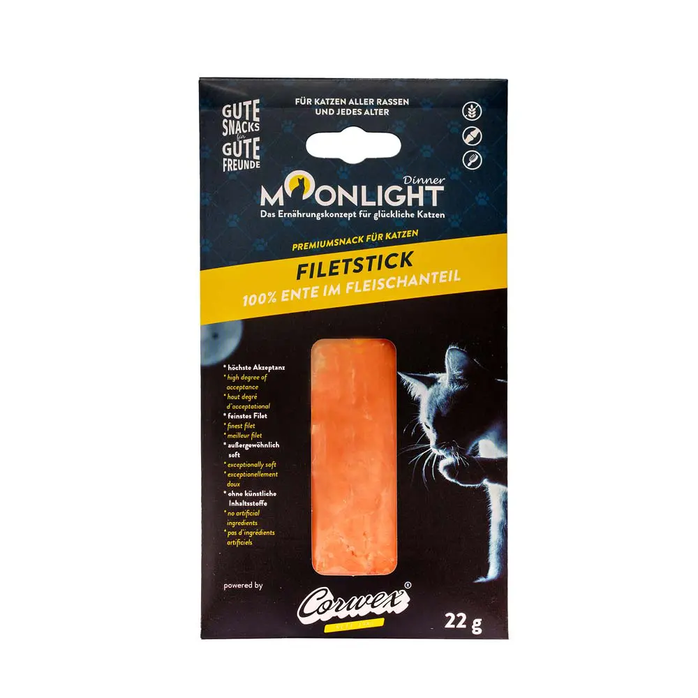 Moonlight filet z kaczki 22g - przysmak dla kotów