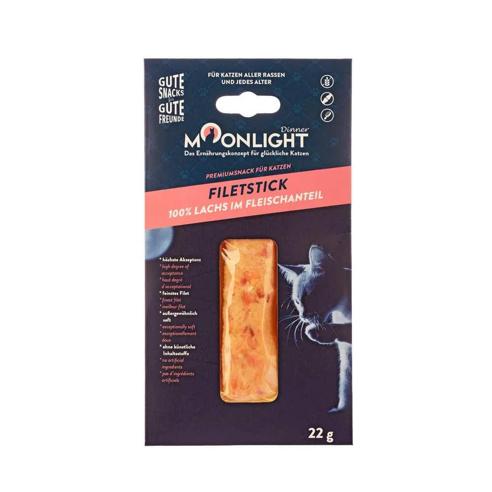 Moonlight filet z łososia 22g - przysmak dla kotów