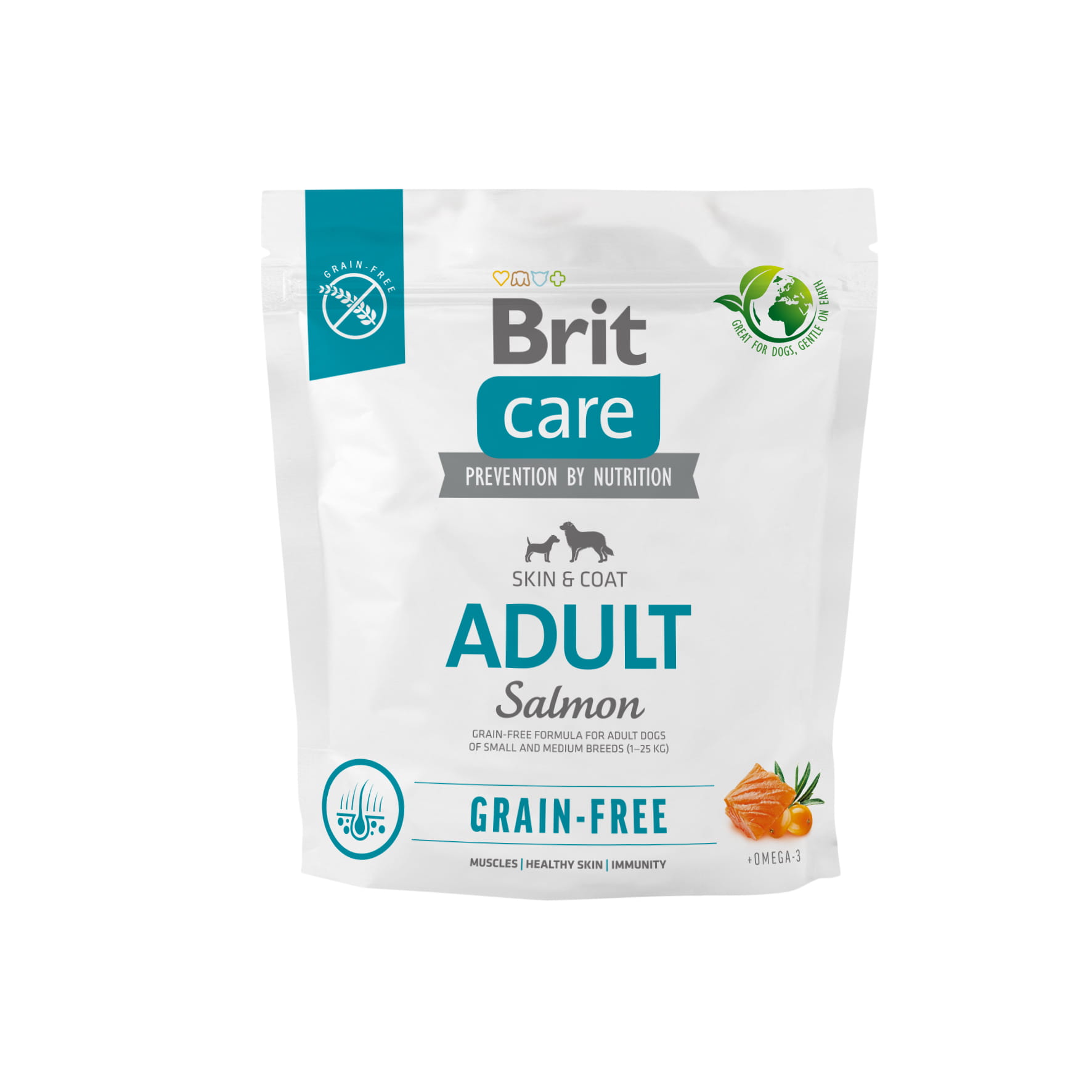 Brit Care GF Adult Salmon (łosoś) 1kg/3kg/12kg - sucha karma dla psów