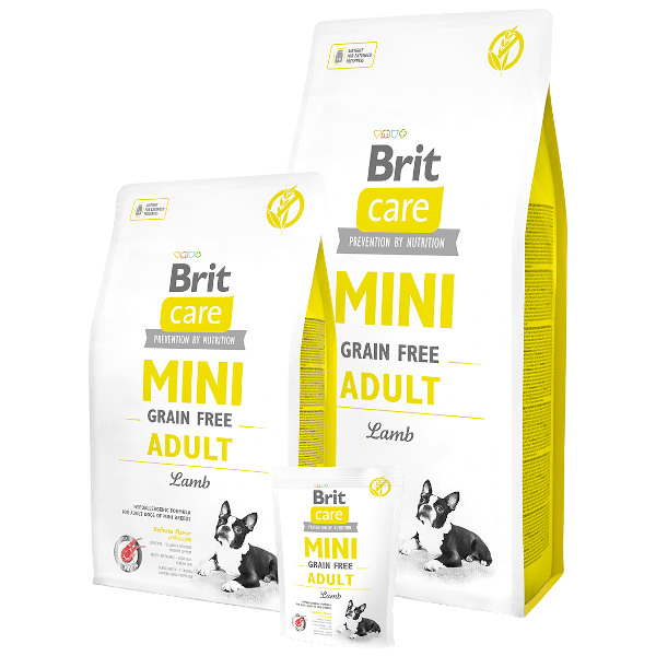 Brit Care Mini Adult bezzbożowa jagnięcina 0,4kg/2kg- sucha karma dla psów