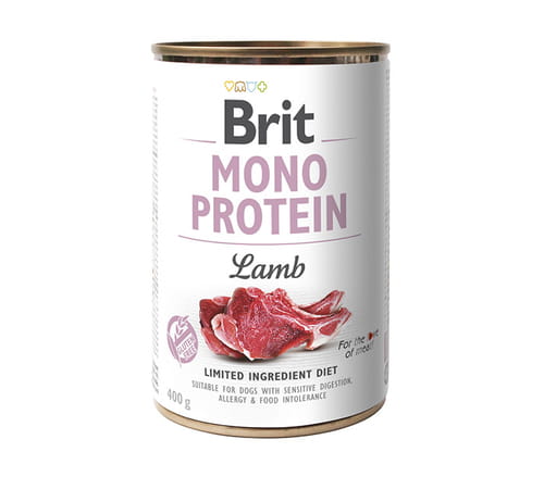 Brit Mono Protein jagnięcina puszka 400g - mokra karma dla psów