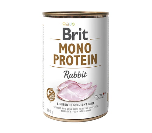 Brit Mono Protein królik puszka 400g - mokra karma dla psów