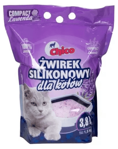 Chico żwirek silikonowy 3,8l compact lawenda