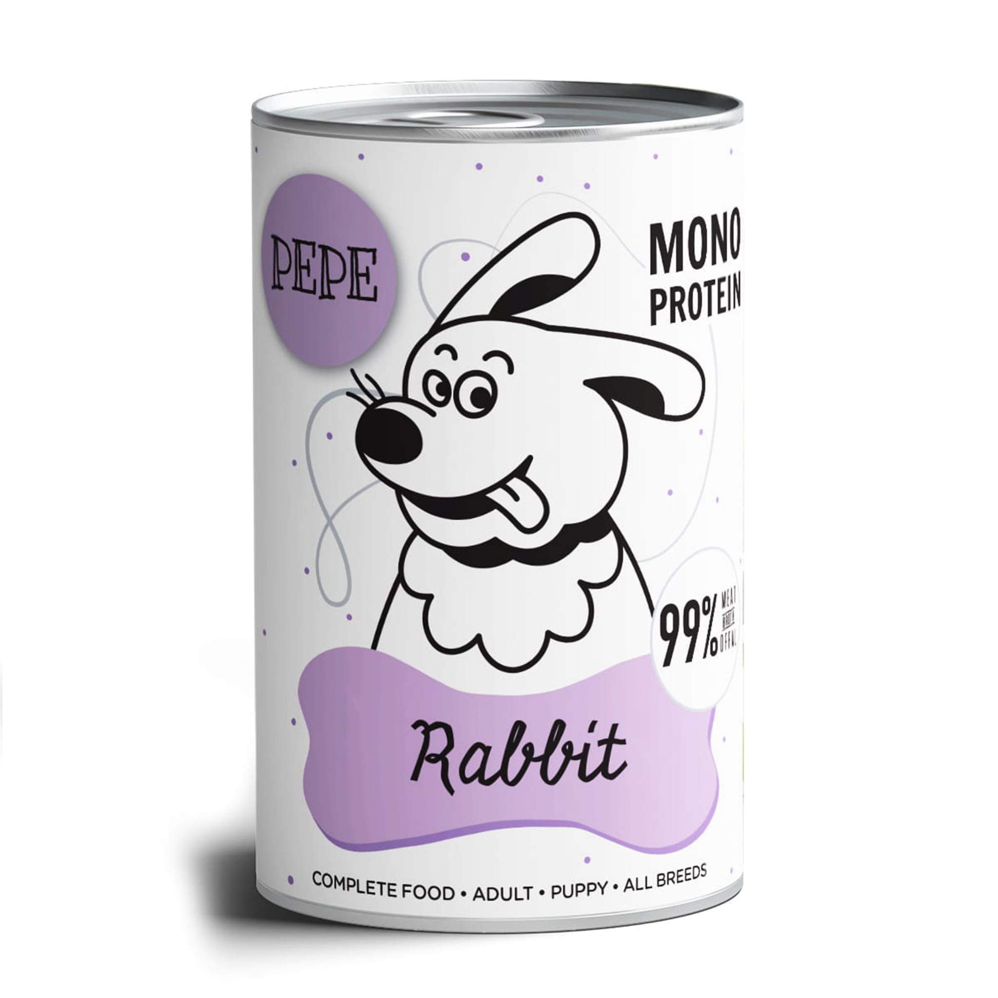 PEPE MONO PROTEIN Królik 400g/800g - mokra karma dla szczeniąt i dorosłych psów