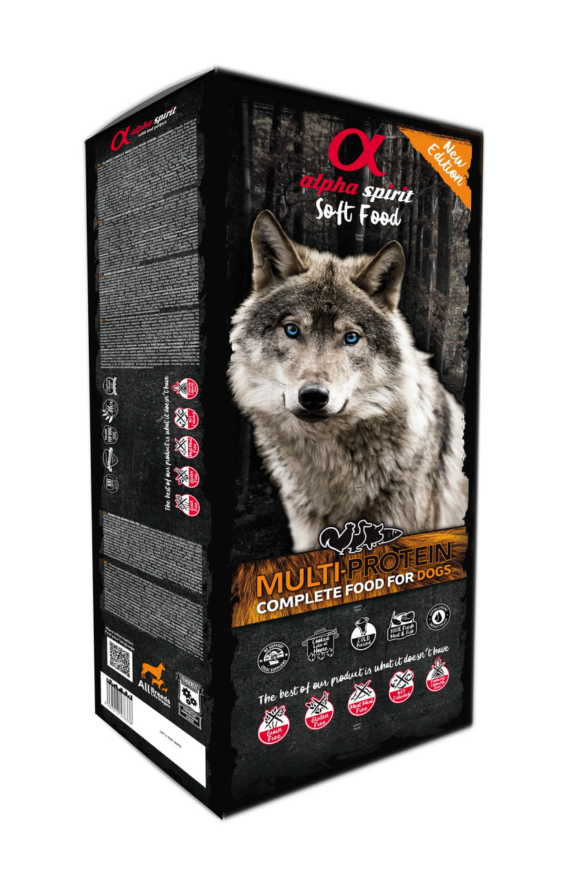 Alpha Spirit multiproteinowa 200g - karma półwilgotna dla psów