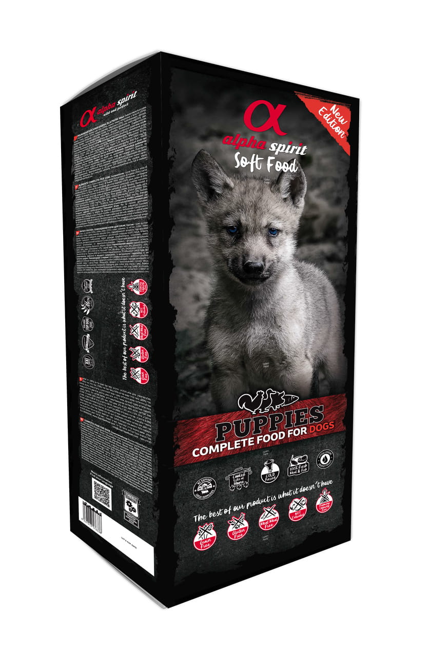 Alpha Spirit Pupies 200g - karma półwilgotna dla szczeniąt i suk karmiących