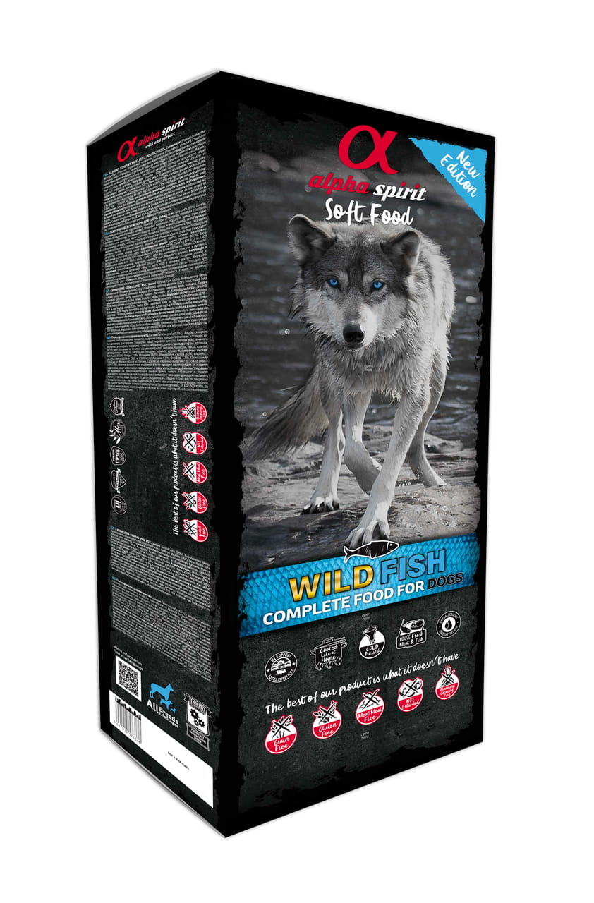 Alpha Spirit z rybą 200g - karma półwilgotna dla psów