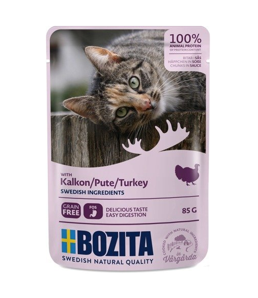 Bozita saszetka indyk w sosie 85g - mokra karma dla kotów