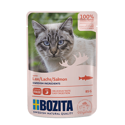 Bozita saszetka łosoś w sosie 85g - mokra karma dla kotów