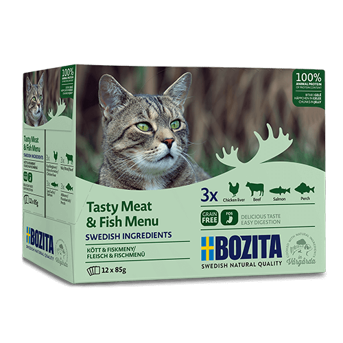 Bozita pakiet 12szt x 85g (mix smaków mięsno-rybnych w galaretce) - mokra karma dla kotów