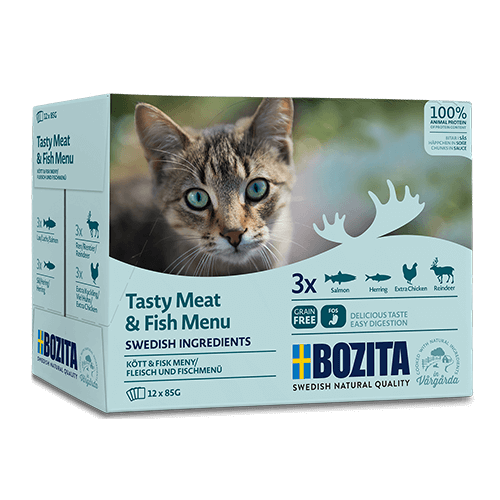 Bozita pakiet 12szt x 85g (mix smaków mięsno-rybnych w sosie) - mokra karma dla kotów