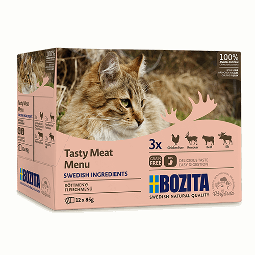 Bozita pakiet 12szt x 85g (mix smaków mięsnych w galaretce) - mokra karma dla kotów