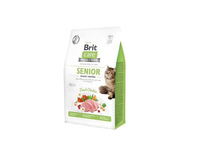Brit Care Senior Weight Control 400g - sucha karma dla kotów