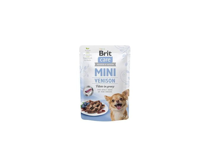 Brit Care Mini dziczyzna w sosie saszetka 85g - mokra karma dla psów