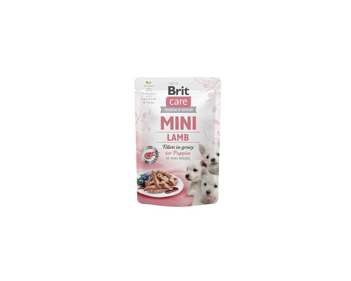 Brit Care Mini Puppy jagnięcina w sosie saszetka 85g - mokra karma dla szczeniąt