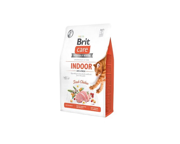 Brit Care Indoor Anti-stress 400g - sucha karma dla kotów
