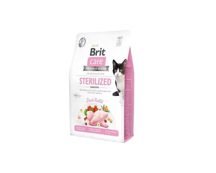 Brit Care Sterilized Sensitive 400g - sucha karma dla kotów
