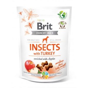 Brit Care Dog przysmak dla psów Crunchy INSECTS & TURKEY 200g