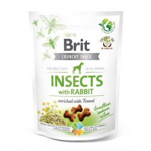 Brit Care Dog przysmak dla psów Crunchy INSECTS & RABBIT 200g