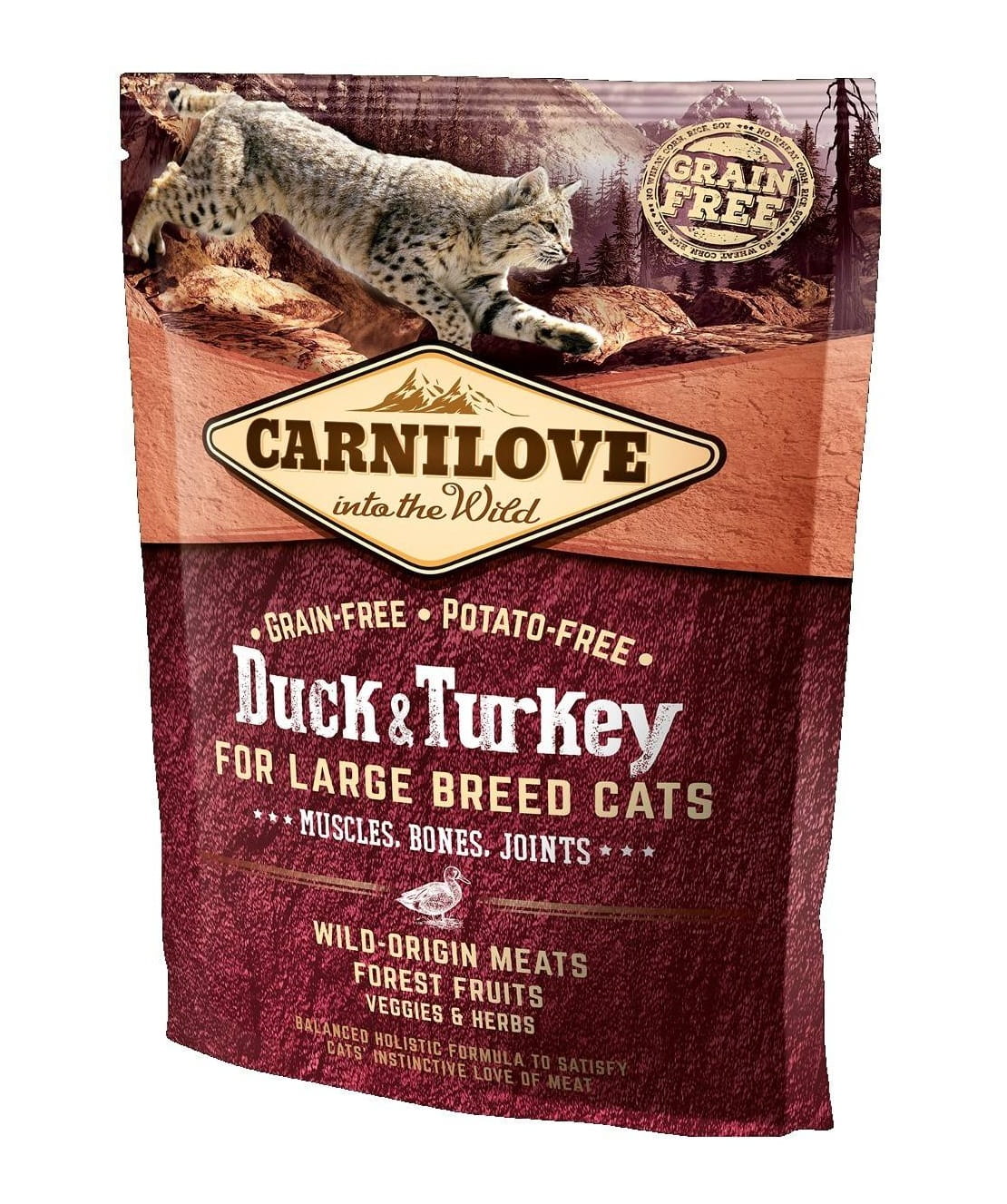 Carnilove (kaczka i indyk) Large Breed 0.4kg/2kg - sucha karma dla kotów