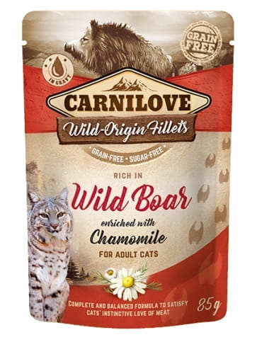 Carnilove dzik w sosie saszetka 85g - mokra karma dla kotów