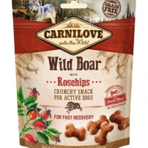 Carnilove Crunchy dzik & róża 200g - przysmak dla psów