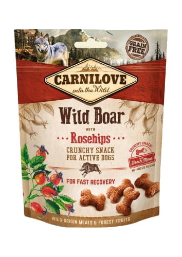 Carnilove Crunchy dzik & róża 200g - przysmak dla psów