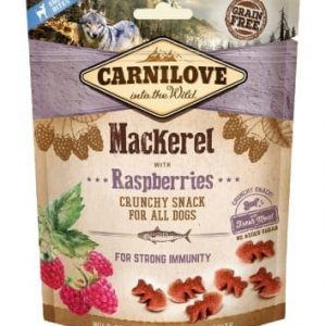 Carnilove Crunchy makrela & maliny 200g - przysmak dla psów