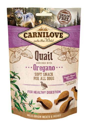 Carnilove Soft przepiórka & oregano 200g - przysmak dla psów