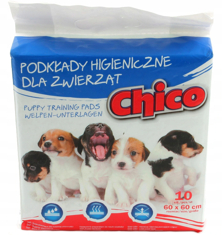 Chico Podkłady Higieniczne 60x60cm dla psów 10szt