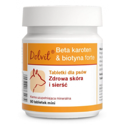 Dolfos Dolvit Beta Karoten Biotyna Forte (zdrowa skóra i sierść) - tabletki dla psów