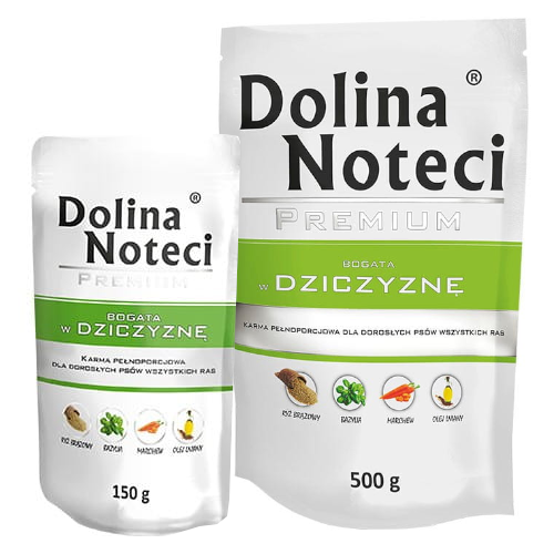 Dolina Noteci Dziczyzna 150g/500g - mokra karma dla psów