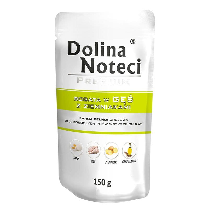Dolina Noteci Gęś z ziemniakami 150g/500g - mokra karma dla psów