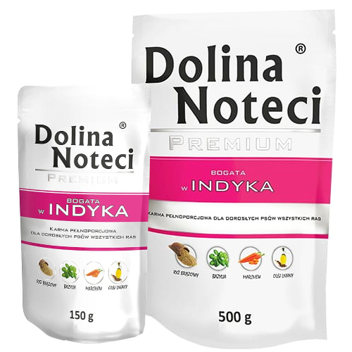 Dolina Noteci Indyk 150g/500g - mokra karma dla psów