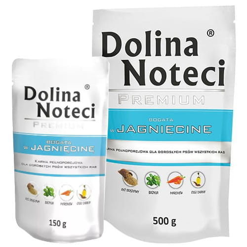 Dolina Noteci Jagnięcina 150g/500g - mokra karma dla psów