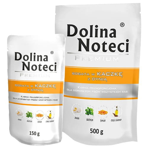 Dolina Noteci Kaczka z dynią 150g/500g - mokra karma dla psów