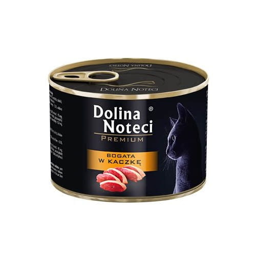 Dolina Noteci Premium kaczka puszka 185g/400g - mokra karma dla kotów