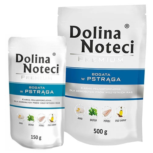 Dolina Noteci Pstrąg 150g/500g - mokra karma dla psów