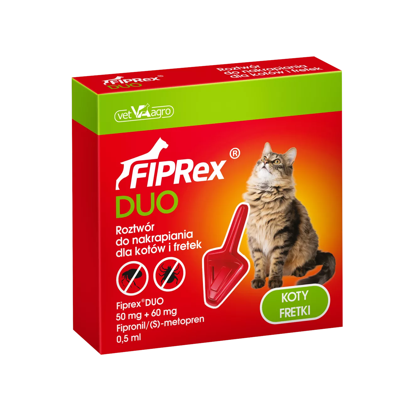 Fiprex DUO krople przeciwko pchłom i kleszczom dla kotów