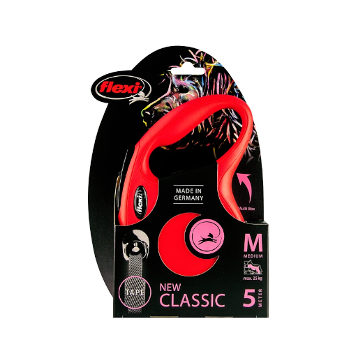Flexi New Classic Tape (taśma) - smycz automatyczna dla psa