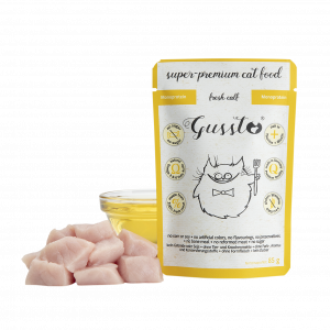 Gussto (świeża cielęcina) saszetka 85g - mokra karma dla kotów