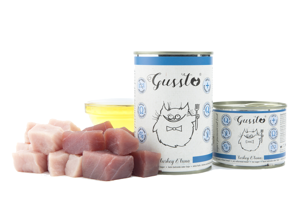 Gussto (świeży indyk z tuńczykiem) puszka 200g/400g - mokra karma dla kotów
