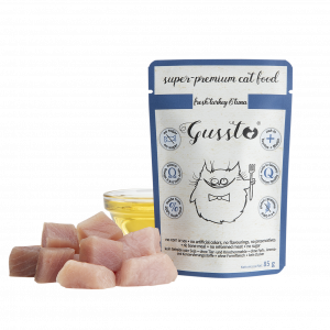 Gussto (świeży indyk i tuńczyk) saszetka 85g - mokra karma dla kotów