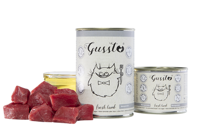 Gussto świeża jagnięcina puszka 200/400g - mokra karma dla kotów