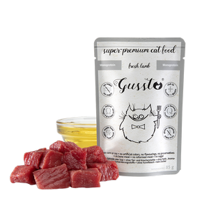 Gussto (świeża jagnięcina) saszetka 85g - mokra karma dla kotów