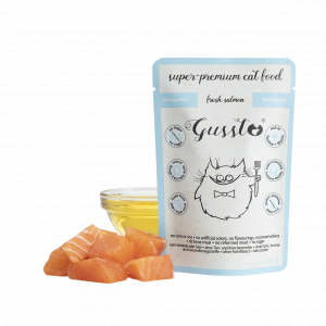 Gussto (świeży łosoś) saszetka 85g - mokra karma dla kotów