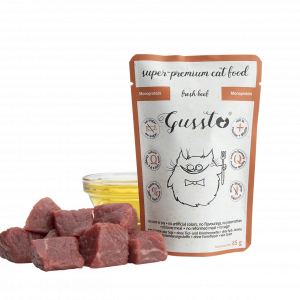 Gussto (świeża wołowina) saszetka 85g - mokra karma dla kotów